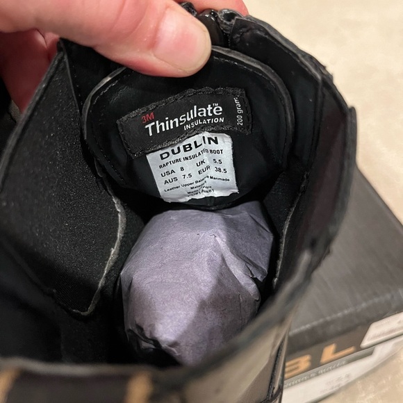 Dublin Black Leather insulated Paddock Boots women’s size 8 - Picture 4 of 4